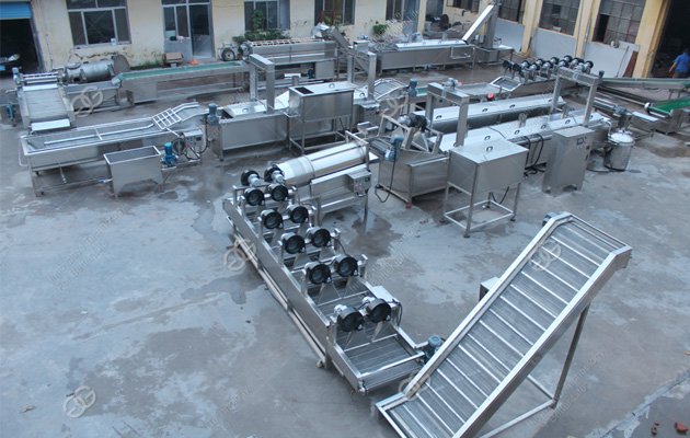 Automatic Frozen Potato Chips Production Line