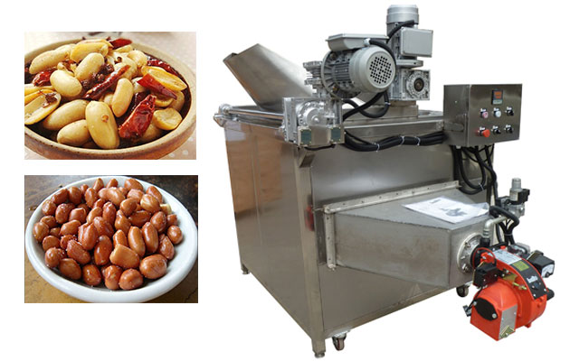 automatic peanut frying machine