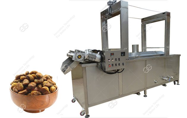 Automatic broad beans frying machine|Continuous broad beans fryer