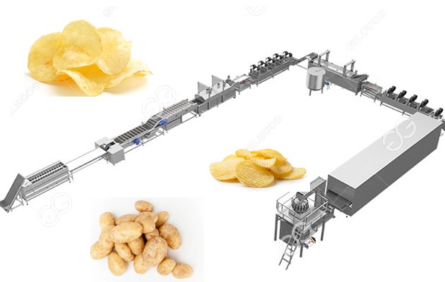 These machines work together to make the perfect potato chips