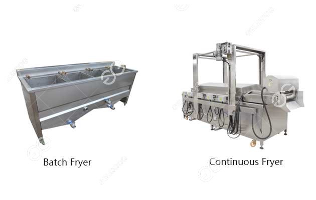 batch fryer and continuous fryer