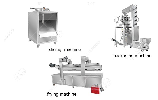 what equipment is used in making banana chips