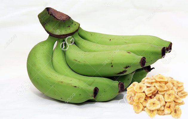 what is the process of producing plantain chips