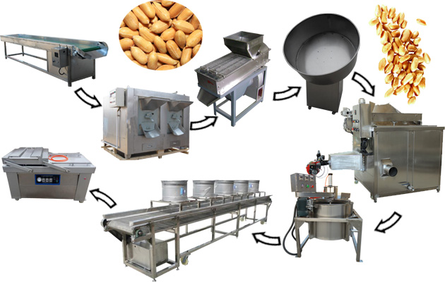 Dry Type Peanut Processing Machine Manufacturers 