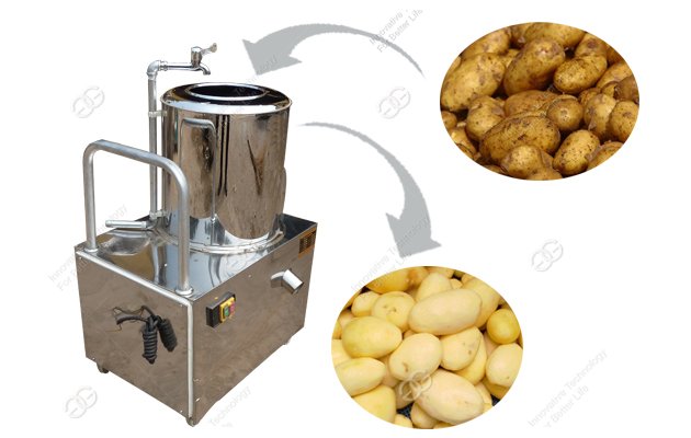 Potato Washing and Peeling Machine