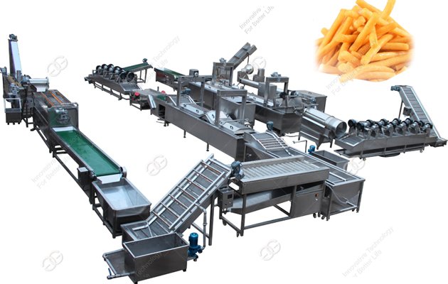 frozen French fries processing machine