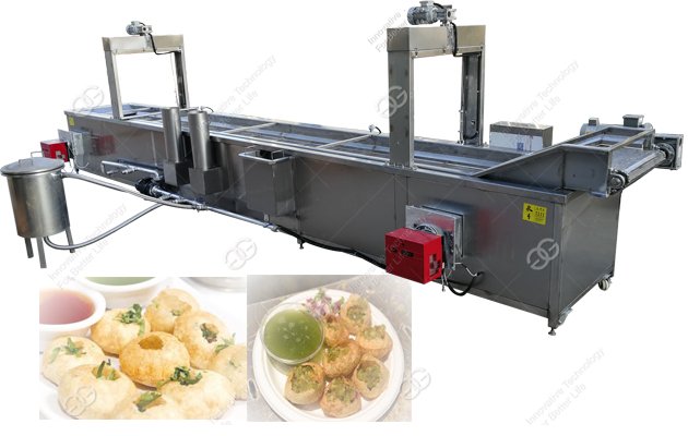 automatic pani puri frying machine