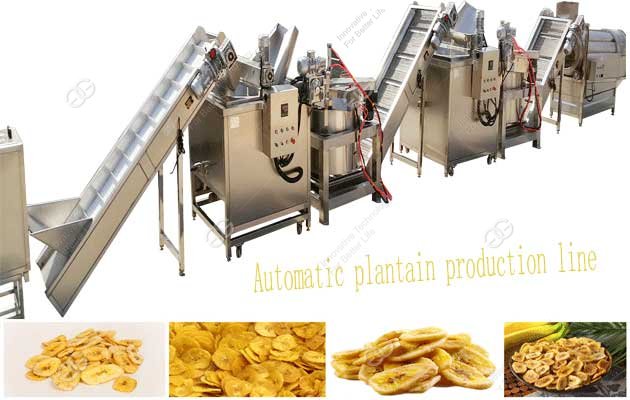 banana chips processing line