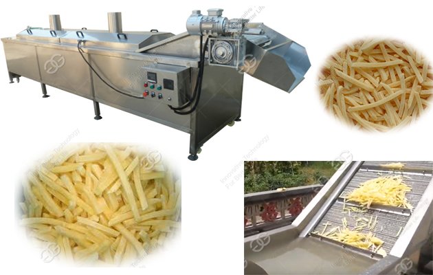 french fries blanching machine