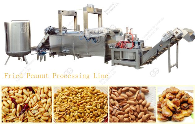 fried peanut processing machine