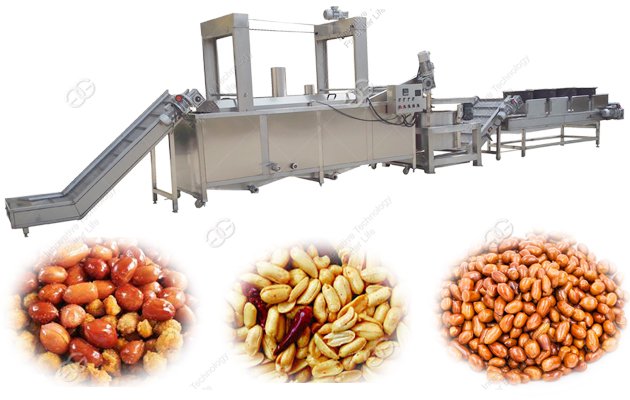 aontinuous peanut processing machine