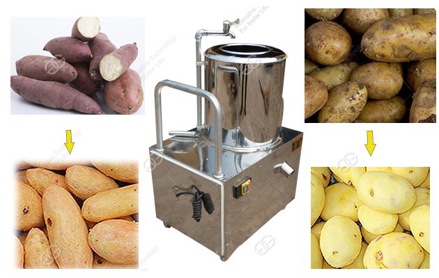 automatic potato peeling machine