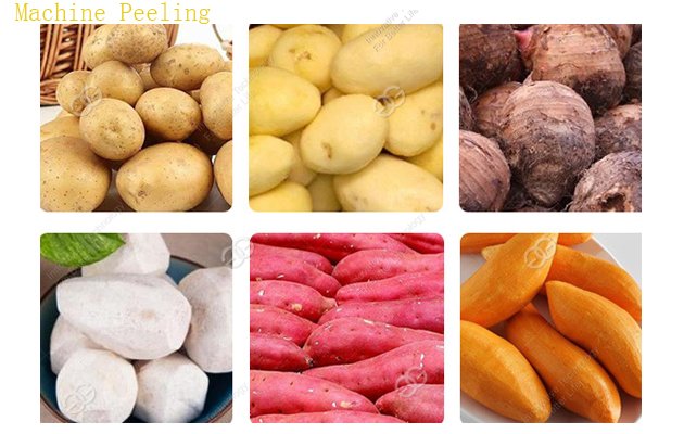 peeling effect of industrial potato peeling machine