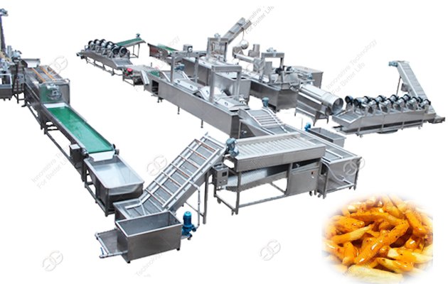 Complete Automatic Potato Fresh French Fries Making Machine 300kg/h  Manufacturer