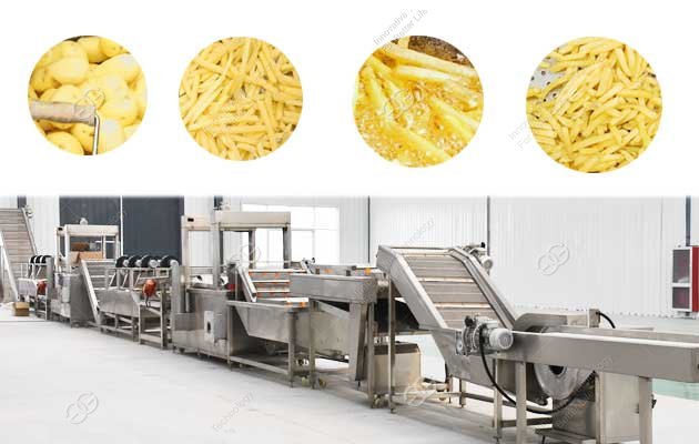 automatic potato french fries production line for sale