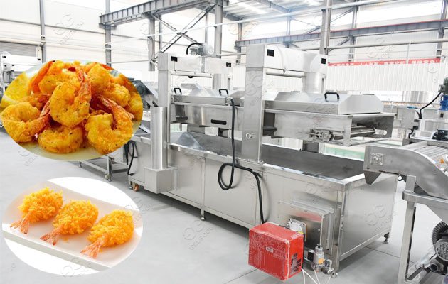 Crunchy Fried Shrimp fryer machine