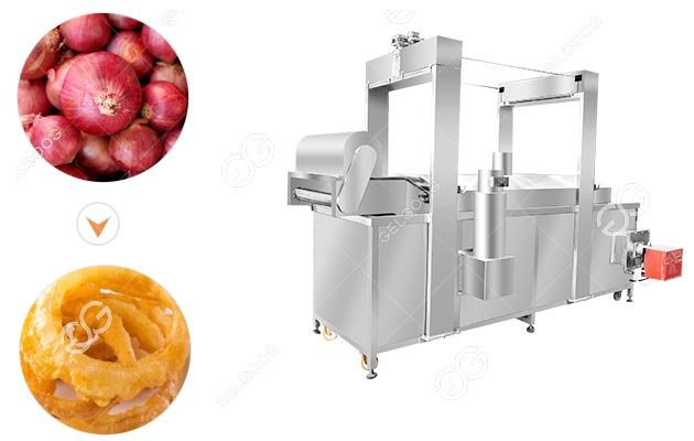 Onion frying machine