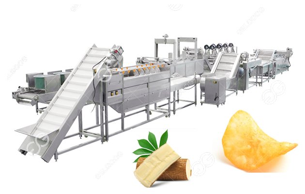 Cassava Chips Making MachinePotato Chips Processing Plant 300kg/h